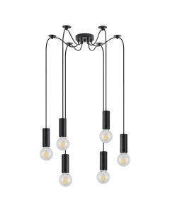 SE21-BL-4-BL6 ADEPT TUBE Black Pendant+ HOMELIGHTING 77-8477