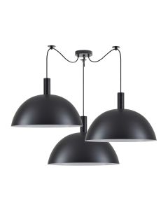 SE21-BL-4-BL3-MS50 ADEPT TUBE Black Metal Shade Pendant+ HOMELIGHTING 77-8503