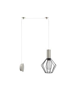 SE21-NM-4-NM1W-GR1 ADEPT TUBE Nickel Matt Wall Lamp Black Metal Grid+ HOMELIGHTING 77-8799