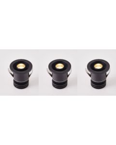 Σποτ Οροφής-Χωνευτό Μαύρο Ματ Κινητό IP65 Led 2wx3 3000K SE-SPL-CM-M-BL-3K Homelighting  MAVI 77-9254*3