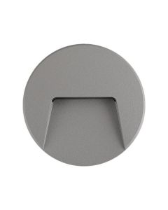 ΦΩΤΙΣΤΙΚΟ ΤΟΙΧΟΥ SLIM LED 3W IP65 230V 4000K Φ135mm ΓΚΡΙ PRO ARTE ILLUMINA Eurolamp 145-52094