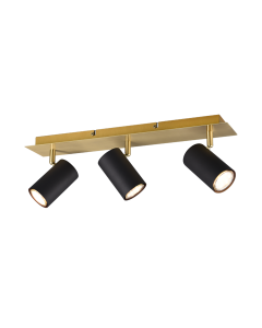 Marley Τριπλό Σποτ με Ντουί GU10 σε Μαύρο Χρώμα Trio Lighting 802400380