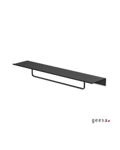 Εταζέρα με Μπουκαλοθήκη 40cm Black Matt Geesa Leev 8220/40-400