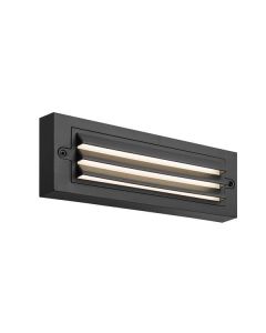 ΦΩΤΙΣΤΙΚΟ ΤΟΙΧΟΥ ΜΕ ΓΡΙΛΙΕΣ LED 6W 255X42X90 3CCT IP65 ΜΑΥΡΟ"SENARIO" ARTE ILLUMINA Eurolamp 145-52109