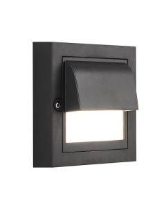 ΦΩΤΙΣΤΙΚΟ ΤΟΙΧΟΥ LED 6W 135X135X55 3CCT IP65 ΜΑΥΡΟ"SENARIO" ARTE ILLUMINA Eurolamp 145-52125