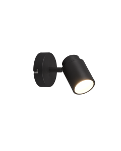 Σποτ Μονόφωτο Μαύρο Ματ 10xH15cm 1xGU10 Trio Lighting Angelo 880400132