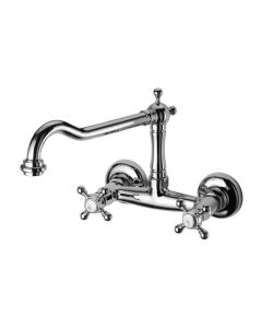 Μπαταρία Ρετρό Κουζίνας Τοίχου Χρωμέ Gaboli Fratelli Classic Line Papiro 900