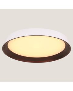 ΠΛΑΦΟΝΙΕΡΑ LED 60W Φ700x90 3000Κ ΛΕΥΚΗ/ΜΠΡΟΝΖΕ Eurolamp 144-51007