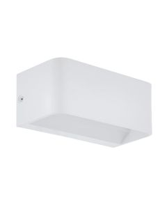Φωτιστικό Τοίχου Λευκό Αλουμίνιο L20xA9xH8cm LED 3000K 1300lm Eglo Sania 98422