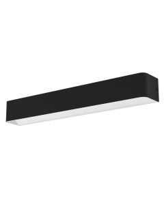 Φωτιστικό Τοίχου Μαύρο Αλουμίνιο L62xA9xH8cm LED 3000K 3200lm Eglo Sania 4 99691