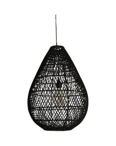ΦΩΤΙΣΤΙΚΟ ΚΡΕΜΑΣΤΟ ΜΟΝΟΦΩΤΟ Ε27 MAX 60WD370X500 RATTAN  ΜΑΥΡΟ ARTE ILLUMINA KAI Eurolamp 144-33020