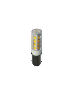 BA15D CERAMIC LED 4W 3.000K 230V AC 350Lm 2835SMD Ra80 ACA BA15D28354WW