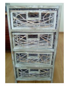 Συρταριέρα 40x30xH78cm Ξύλινη 4 Συρτάρια Etoile BB-756