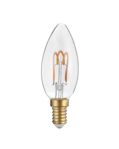 LED E14 CANDLE 3W 2700K 230V AC 300° 220LM RA80 ACA DECO3SWW