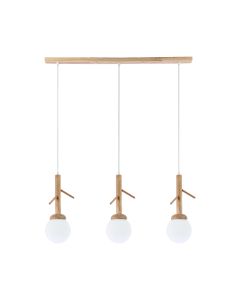 ΚΡΕΜΑΣΤΟ Φ/Σ 3ΧΕ14 FLORESTA ΞΥΛΟ+ΛΕΥΚΟ ΓΥΑΛΙ 80X15XH180CM ACA EF93573P