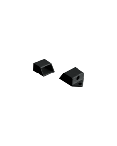 SET OF BLACK PLASTIC END CAPS FOR PROFILE P151B, 2PCS WITH HOLE  ACA EP151B