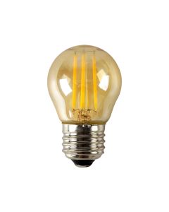 LED FILAMENT E27 BALL AMBER DIM 4W 2700K 230V AC 390LM RA80 ACA GLAMO4WWDIMAM