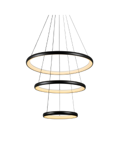 ΚΡΕΜΑΣΤΟ Φ/Σ LED 60W 4800LM CCT IP20   ΜΑΥΡΟ ΜΕΤΑΛΛΙΚΟ + ΑΚΡΥΛΙΚΟ  ACA HM23LEDP3BKCCT