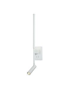 ΕΠΙΤΟΙΧΟ Φ/Σ  LED 5W + COB 3W 700LM 3000K IP20 ΛΕΥΚΟ ΑΛΟΥΜΙΝΙΟ + ΑΚΡΥΛΙΚΟ  ACA HM616LEDWWH