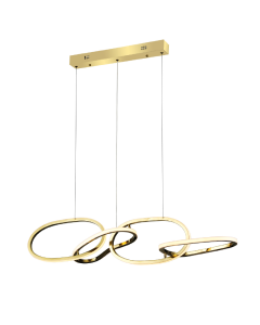 ΚΡΕΜΑΣΤΟ Φ/Σ LED 60W 4800LM CCT IP20 ΧΡΥΣΟ ΑΤΣΑΛΙ + ΑΚΡΥΛΙΚΟ ACA HM88LEDP4GDCCT
