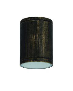 E27 PAR30  ROUND CEILING LUMINAIRE 230V AC GOLDEN BLACK IP65 MAX.35W ACA LG2302E27GB