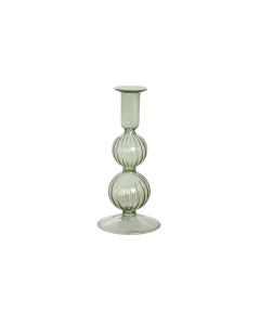 Γυάλινο Kηροπήγιο Πράσινο 26x9,5cm Etoile Etoile LM-545