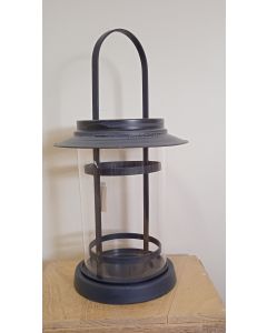 Κηροπήγιο 24x44cm Μεταλλικό με Γυάλινο Περίβλημα Etoile NN-254
