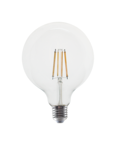 LED FILAMENT E27 G125 10W 4000K 230V AC 1260LM RA80 ACA PALA12510NW