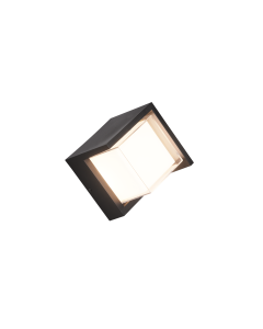 Puno Στεγανή Επιτοίχια Πλαφονιέρα Εξωτερικού Χώρου με Ενσωματωμένο LED σε Μαύρο Χρώμα R27026132 Trio Lighting R27026132