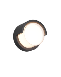 Puno Στεγανή Επιτοίχια Πλαφονιέρα Εξωτερικού Χώρου με Ενσωματωμένο LED σε Μαύρο Χρώμα R27036132 Trio Lighting R27036132