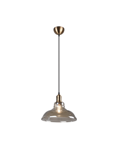 Κρεμαστό Φωτιστικό Old Brass 28xH150cm Μονόφωτο Καμπάνα 1xE27 Trio Lighting Aldo R30731004