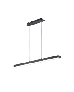 Agano Μοντέρνο Κρεμαστό Φωτιστικό Ράγα με Ενσωματωμένο LED σε Μαύρο Χρώμα Trio Lighting R32801132