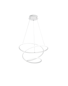 Bologna Μοντέρνο Κρεμαστό Φωτιστικό με Ενσωματωμένο LED σε Λευκό Χρώμα Trio Lighting R37051131