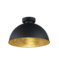 Jimmy Μοντέρνα Μεταλλική Πλαφονιέρα Οροφής με Ντουί E27 σε Μαύρο χρώμα 31cm Trio Lighting R60121002