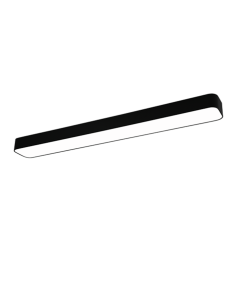 Asterion Μοντέρνα Μεταλλική Πλαφονιέρα Οροφής με Ενσωματωμένο LED σε Μαύρο χρώμα 118.5cm Trio Lighting R62451932
