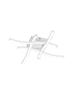 Πλαφονιέρα Οροφής 46x46xH7cm LED SMD 5w 4x600lm 4000K Λευκό Ματ Trio Lighting Route R62474131