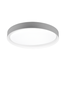 Πλαφονιέρα Οροφής Γκρι 48xH7cm LED 24w 2700-6000K 2500lm Remote Control Trio Lighting Zeta R62712411