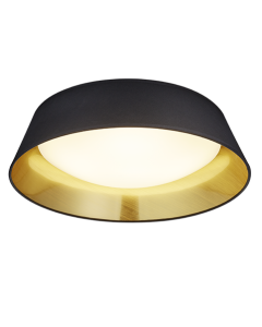 Πλαφονιέρα Οροφής 45cm Μαύρο Ύφασμα LED 18w 3000K 2000lm  Trio Lighting Ponts R62871879