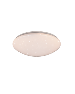 Πλαφονιέρα Οροφής Λευκή 38xH10cm LED 18w 3000-6000K 2000lm Remote Control Trio Lighting Lukida R62961000