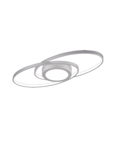 Galaxy Μοντέρνα Μεταλλική Πλαφονιέρα Οροφής με Ενσωματωμένο LED σε Γκρι χρώμα 57cm Trio Lighting R62991187