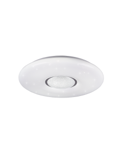 Μοντέρνα Πλαστική Πλαφονιέρα Οροφής με Ενσωματωμένο LED σε Λευκό χρώμα 41cm Trio Lighting R65051000