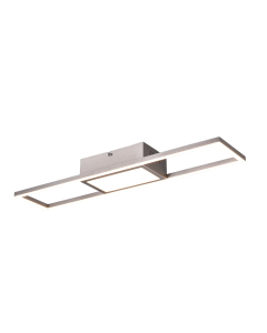 Rigido Μοντέρνα Μεταλλική Πλαφονιέρα Οροφής με Ενσωματωμένο LED σε Λευκό χρώμα 60cm Trio Lighting R67172107