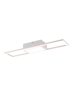 Rigido Μοντέρνα Μεταλλική Πλαφονιέρα Οροφής με Ενσωματωμένο LED σε Λευκό χρώμα 60cm Trio Lighting R67172131
