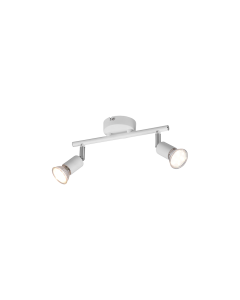 Σποτ Δίφωτη Ράγα 2xGU10 L25cm White Matt Trio Lighting Paris R80912031