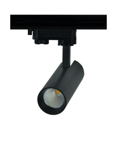 SAND BLACK LED TRACK LUMINAIRE 10W 3000K 3-PHASE 36° 1000LM 230V AC Ra80 Φ55*153MM 5YRS ACA SOLINE1030B4