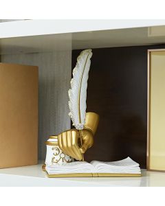Διακοσμητικό Resin Βιβλίο με Πένα 21x18x29cm Etoile TK-982