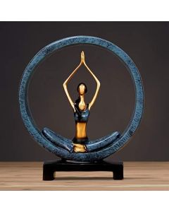 Διακοσμητικό Resin Κοπέλα Yoga 24x7x27cm Etoile TK-986B