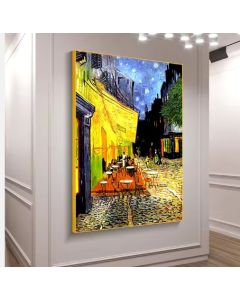 Ελαιογραφία σε Καμβά  40x50cm "Καφέ στο Βραδινό Πεζόδρομο" Etoile TR-091