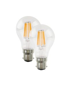 LED FILAMENT A60 B22 230V 7W 4.000K 360° 620Lm Ra80 DUO PACK ACA VINTA722NWP