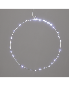 "D40CM SILVER ROUND" 55 ΜΙΝΙ LED ΛΑΜ, CW, ΑΣΗΜΙ ΚΑΛΩΔ. ΧΑΛΚΟΥ,ΑΝΤΑΠΤ.(3VDC),IP44, 3M ΔΙΑΦ ΚΑΛ ACA X065524227